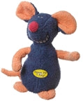 Multipet Deedle Dudes Dog Toy Mouse Multi-Color 1ea/8 in