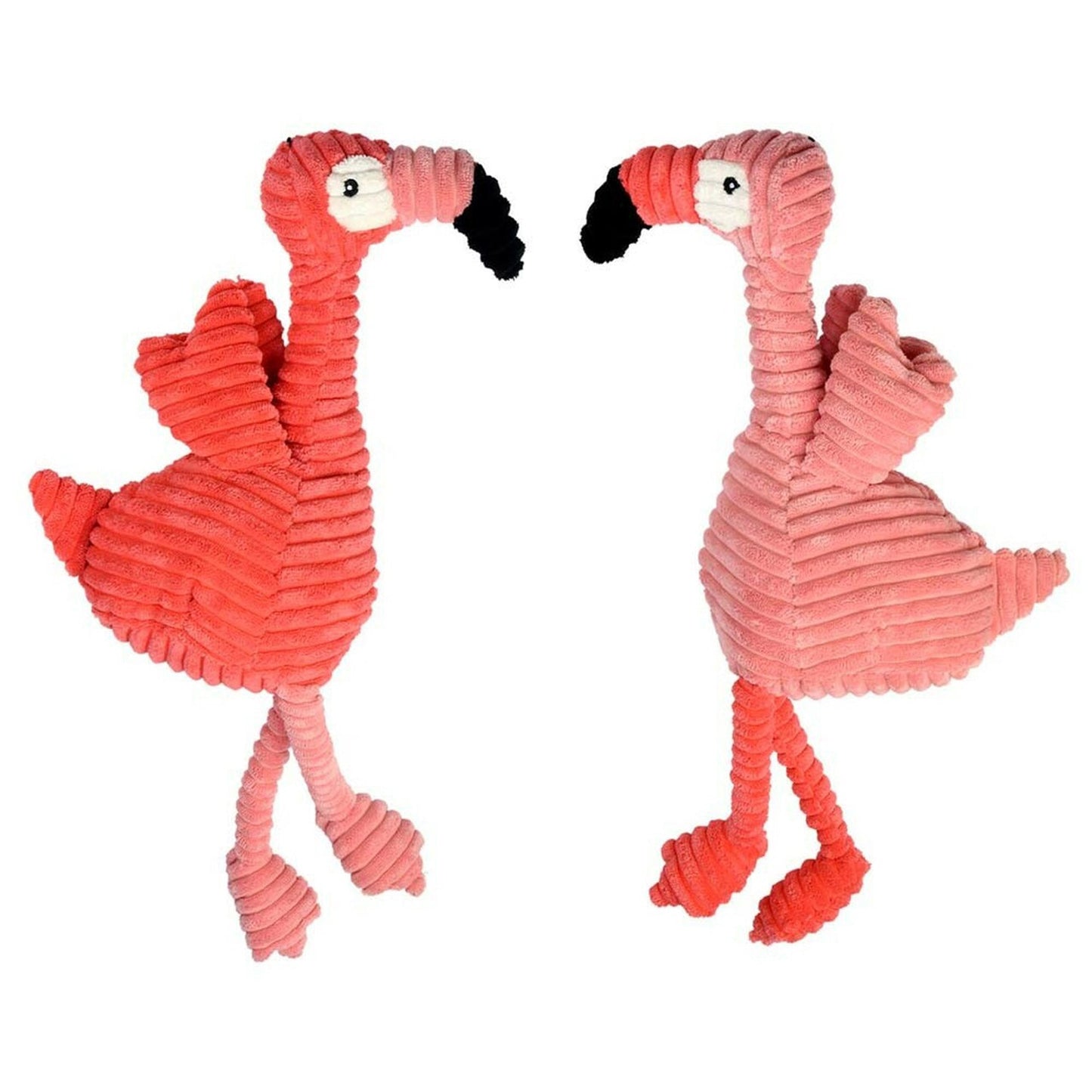 **Multipet Pet Envy Corduroy Flamingos Dog Toy Assorted 1ea/17 in