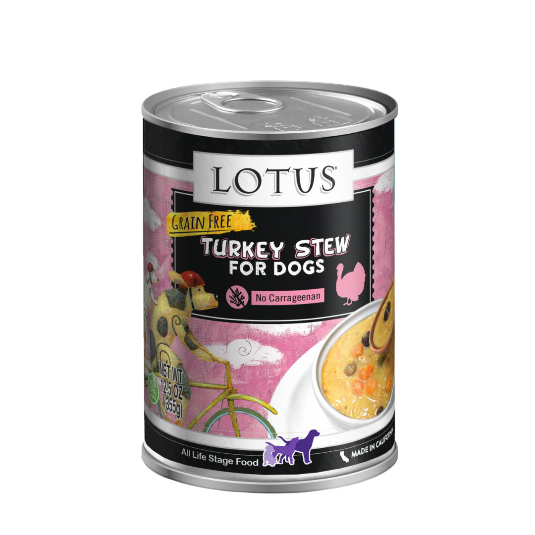Lotus Dog Grain Free Turkey Stew 12.5oz. (Case of 12)