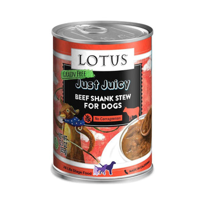 Lotus Dog Grain Free Juicy Beef Shank Stew 12.5oz. (Case of 12)