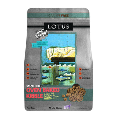 Lotus Dog Adult Grain Free Small Bite Sardine Pollock 4Lb