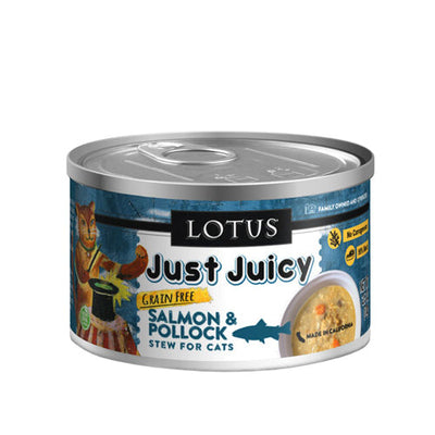 Lotus Cat Just Juicy Salmon Pollock 2.5oz. (Case of 24)