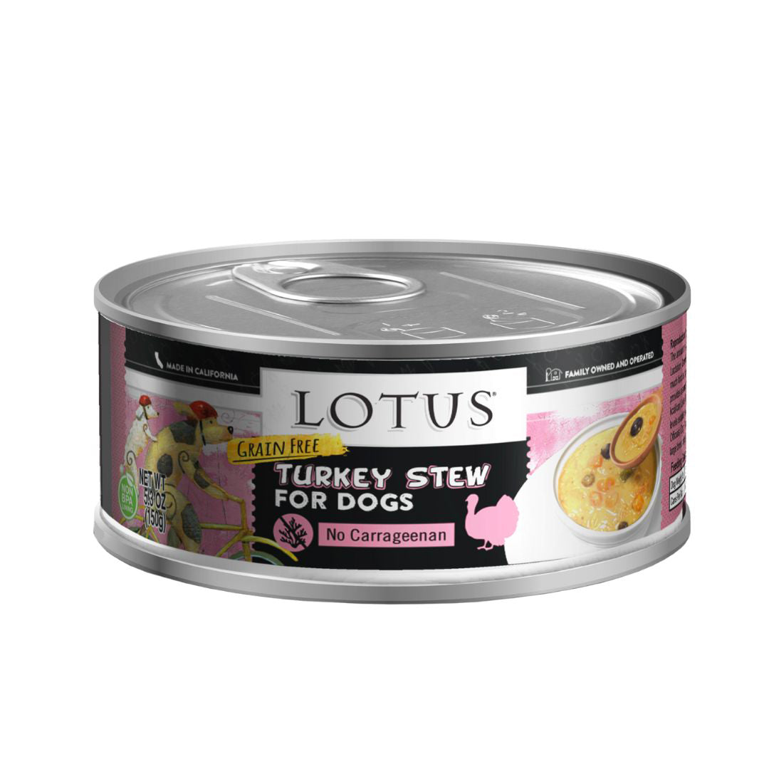 Lotus Dog Grain Free Turkey Stew 5.3oz. (Case of 24)