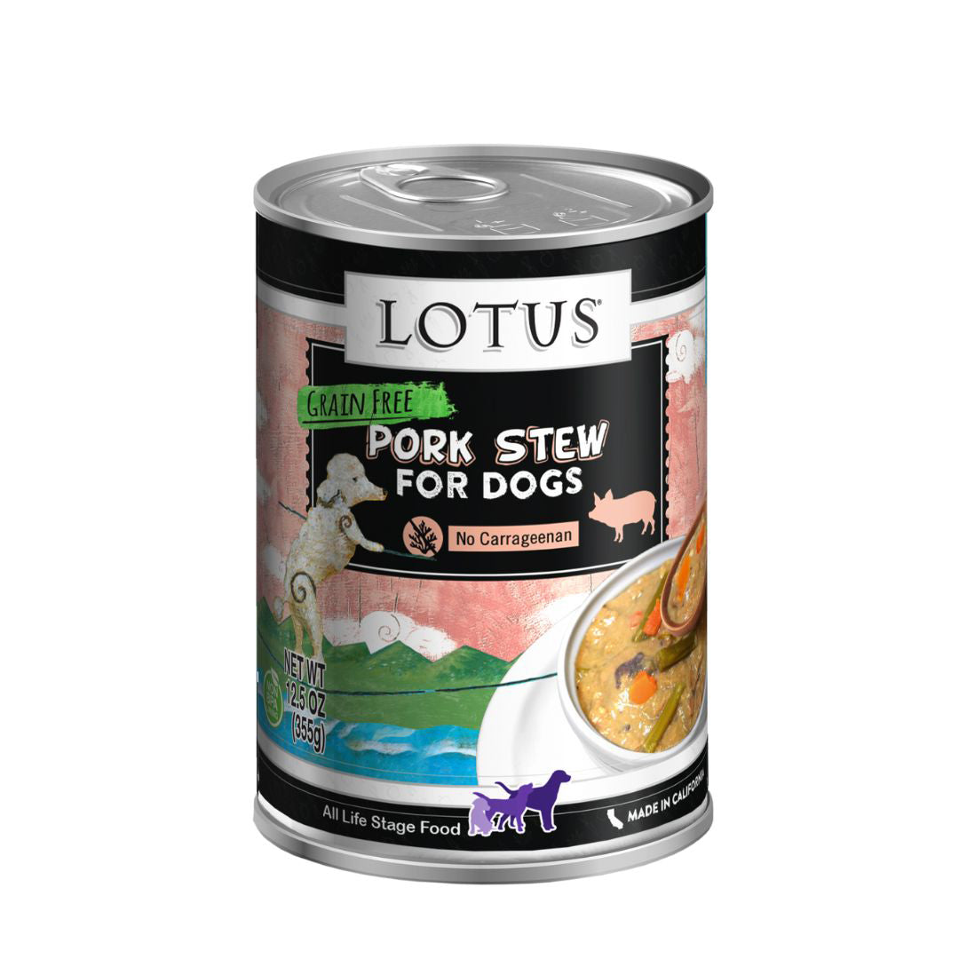 Lotus Dog Stew Grain Free Pork 12.5oz. (Case of 12)