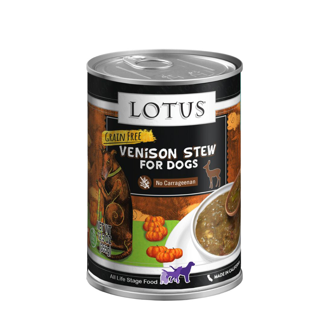 Lotus Dog Stew Grain Free Venison 12.5oz. (Case of 12)