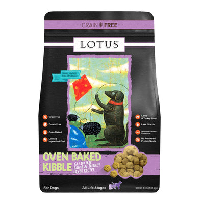 Lotus Dog Grain Free Lamb Turkey Liver 4Lb