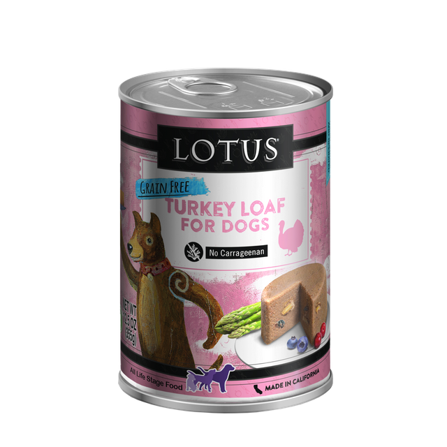 Lotus Dog Grain Free Loaf Turkey 12.5oz. (Case of 12)