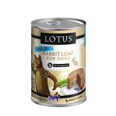 Lotus Dog Grain Free Loaf Rabbit 12.5oz. (Case of 12)