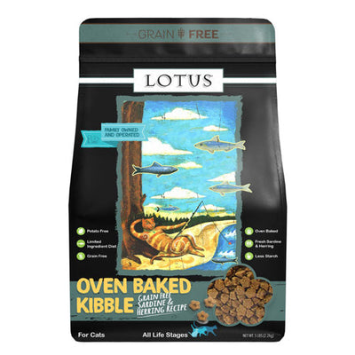 Lotus Cat Grain Free All Life Stages Sardine and Herring 5Lb