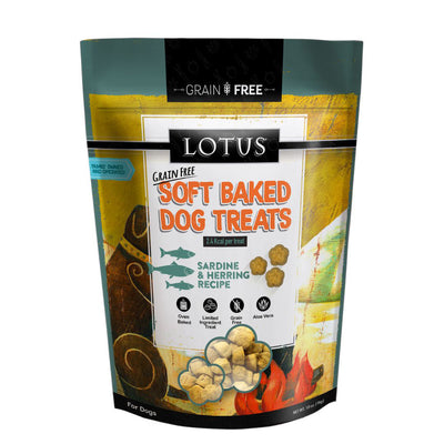 Lotus Dog Soft Baked Grain Free Sardine & Herring 10oz.