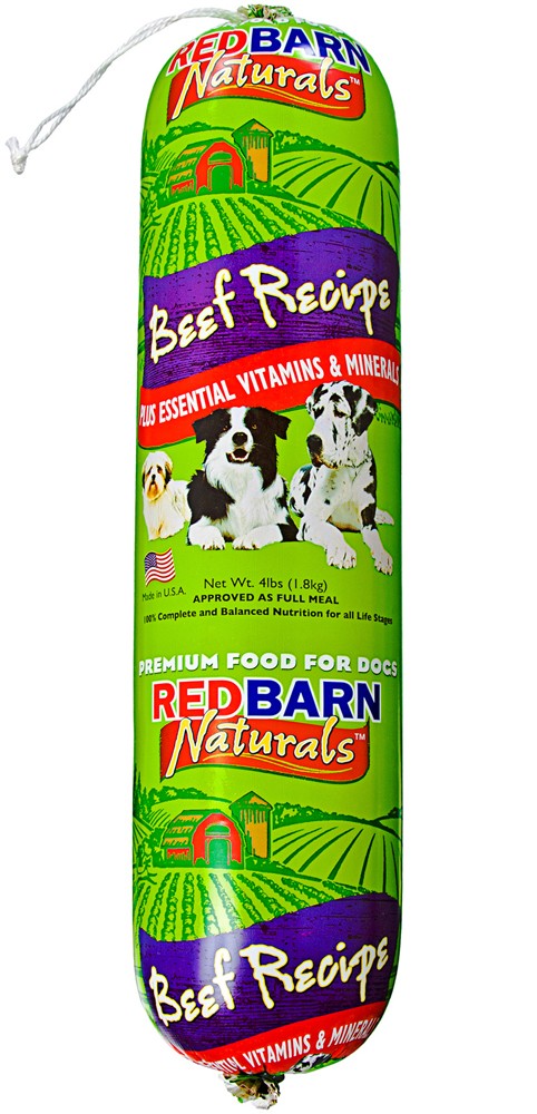 Redbarn Pet Products Dog Food Roll Beef 1ea/4 lb
