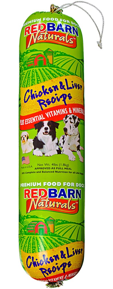 Redbarn Pet Products Dog Food Roll Chicken & Liver 1ea/4 lb