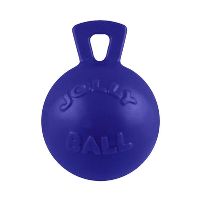 Jolly Pets Tug-N-Toss Ball Blue Medium 6in.