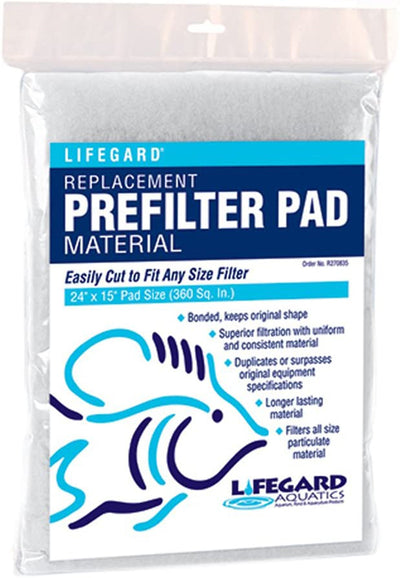 Lifegard Aquatics Prefilter & Felt Pad Combo Blue 1ea/24 In X 15 in