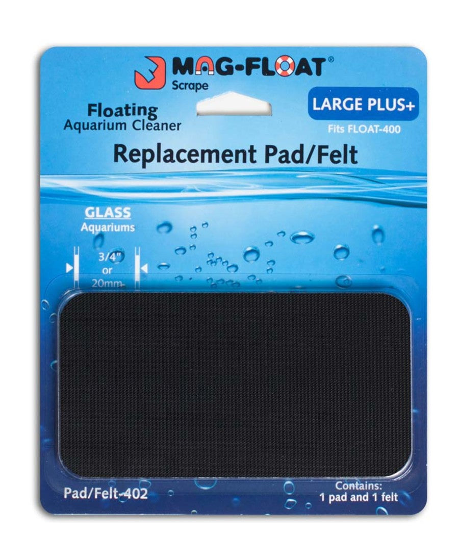 Mag-Float Replacement Pad/Felt Floating Magnet Cleaner for Glass Aquariums Black 1ea/LG+