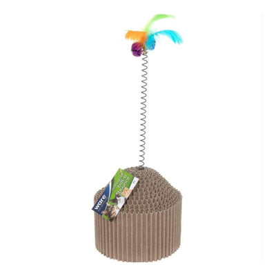 Ware Corrugated Bat-N-Bounce Cat Toy 4.75 x 4.75 x 15.75in.