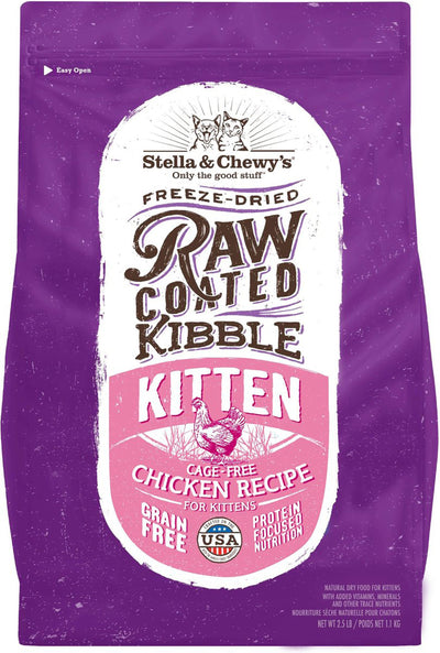 **Stella and Chewys Cat Raw Coated Kitten Cage Free Chicken 2.5Lb**