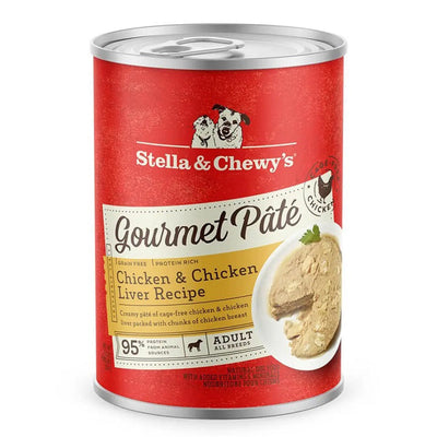 Stella and  Chewys Dog Gourmet Pate Chicken & Chicken Liver 12.5oz. (Case of 12)