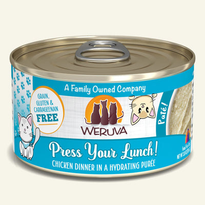 Weruva Cat Pate Press Your Lunch! Chicken Dinner 3oz. (Case of 12)