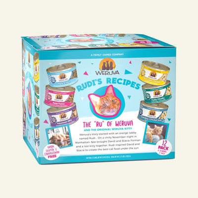 Weruva Cat Rudis Recipes Variety Pack 3oz. (Case of 12)