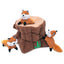 ZippyPaws Zippy Burrow Dog Toy Fox Stump 1ea/XL