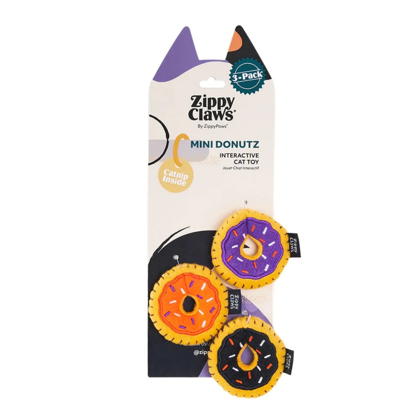 Zippyclaws Halloween Mini Donutz 3 Pk