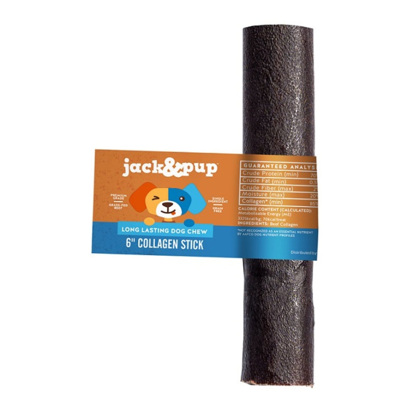 Jack & Pup Dog 6" Collagen Stick 50 Count Display Box