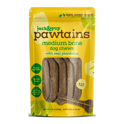 Jack & Pup Dog 9.17oz. Pawtains Bone Medium 5 Count