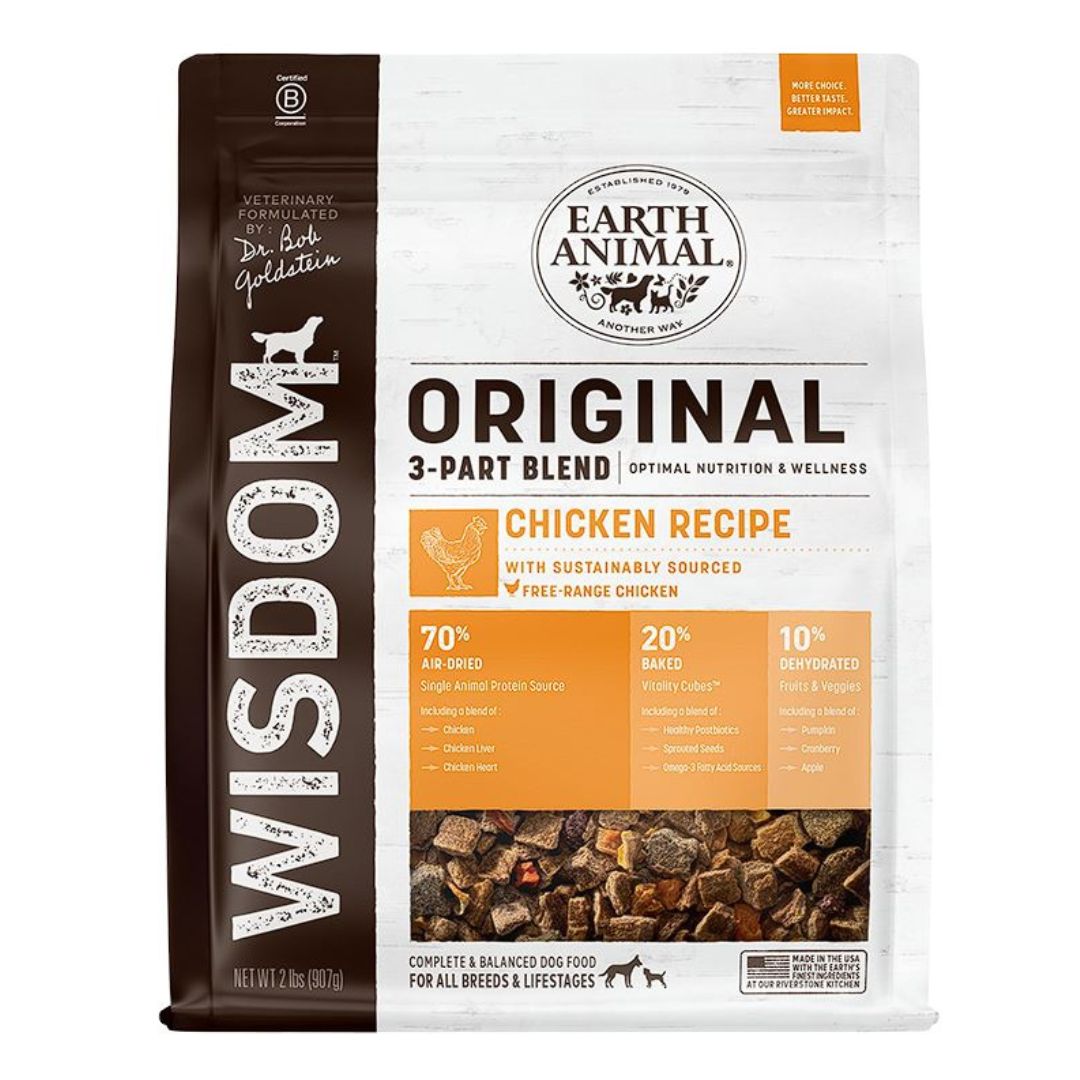 **Earth Animal Dog Wisdom Original Chicken 2 Lb