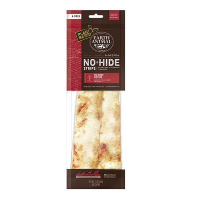 Earth Animal Dog No Hide Strips No Beef 4 Pack