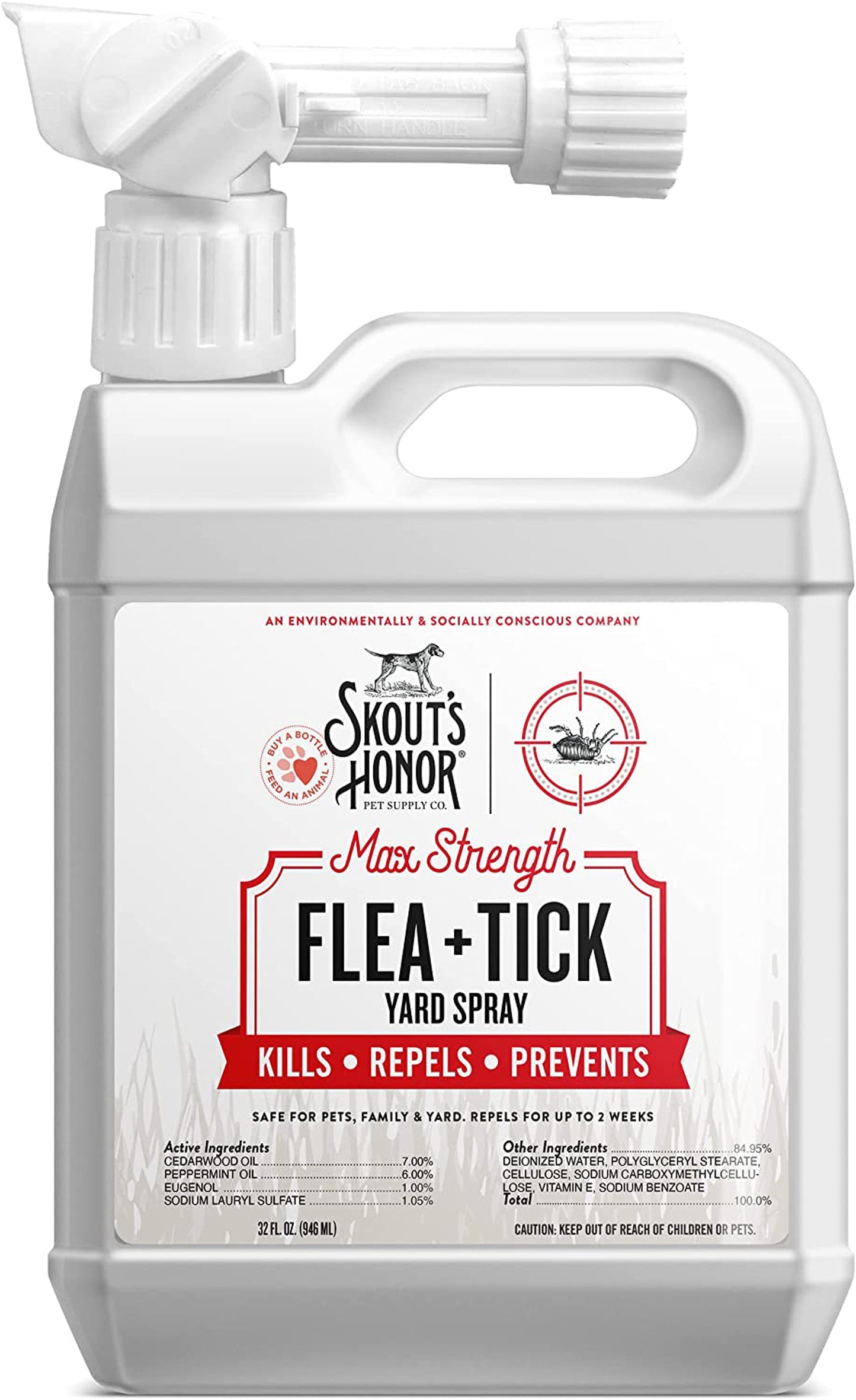 Skouts Honor Dog Flea and Tick Yard Spray 32Oz