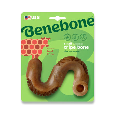 Benebone Tripe Bone Durable Dog Chew Toy Beef Tripe, 1ea/SM