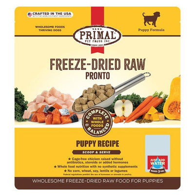 Primal Dog Freeze-Dried Pronto Puppy Chicken Salmon 7oz.