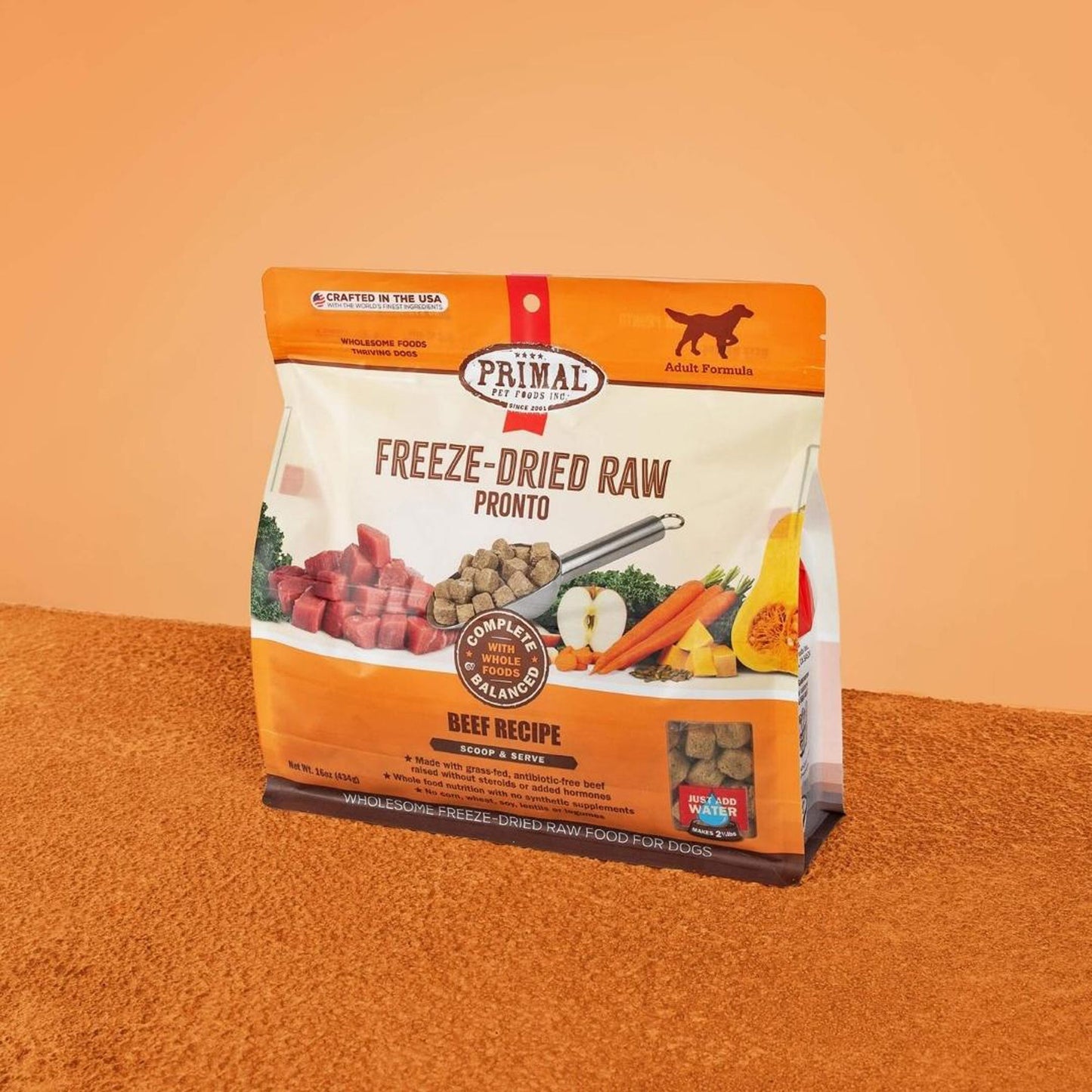 Primal Dog Freeze-Dried Pronto Beef 16oz.