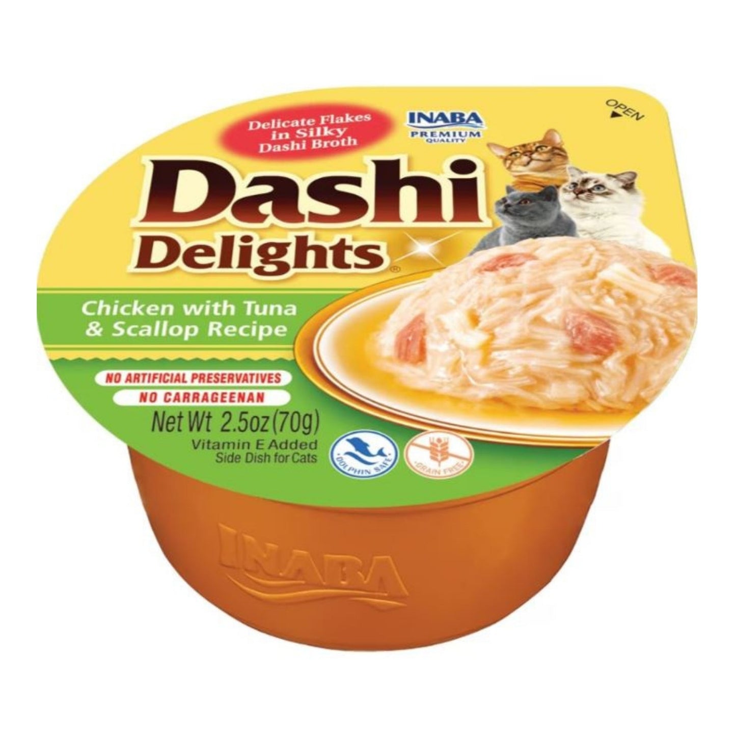 Inaba Dashi Delights Flakes In Broth Chicken/Tuna/Scallop 2.5oz. (Case of 6)