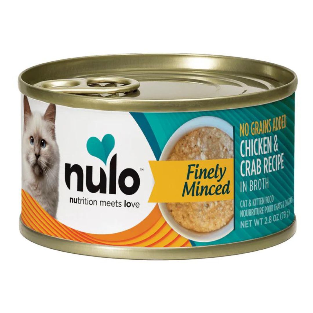 Nulo Cat Finely Minced Grain Free Chicken & Crab 2.8Oz