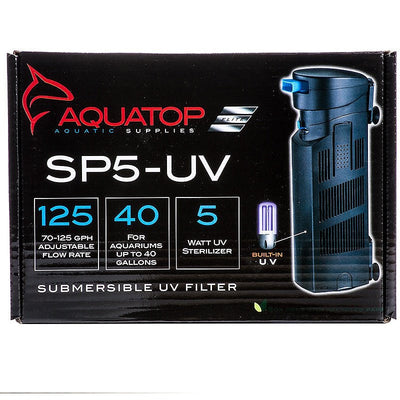 Aquatop Internal SP5-UV Submersible UV Filter Jet Black 1ea