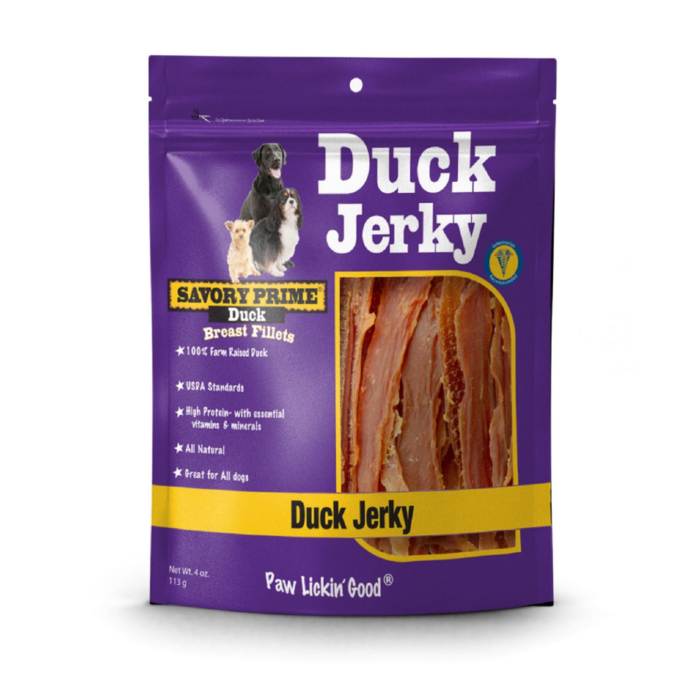 Savory Prime Natural Jerky Treats Duck 1ea/4 oz