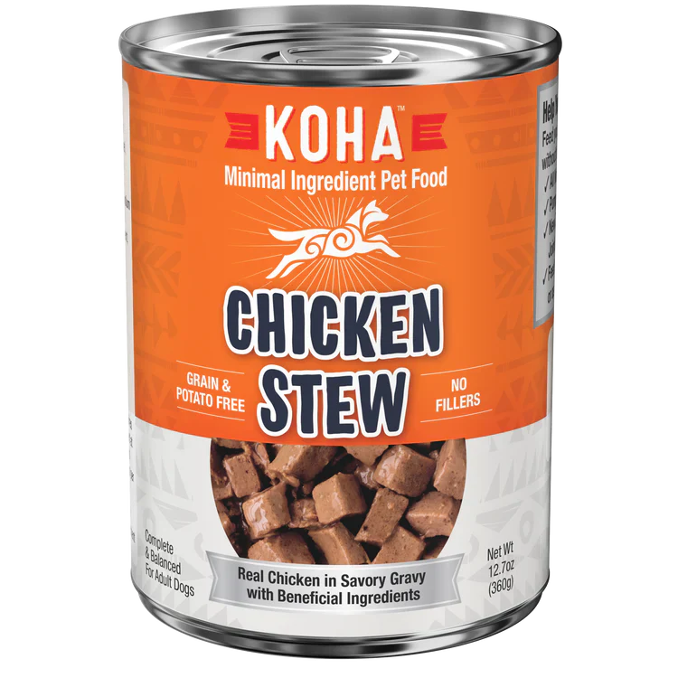 Koha Dog Grain Free Stew Chicken 12.7oz. (Case of 12)