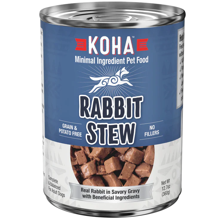Koha Dog Grain Free Stew Rabbit 12.7oz. (Case of 12)