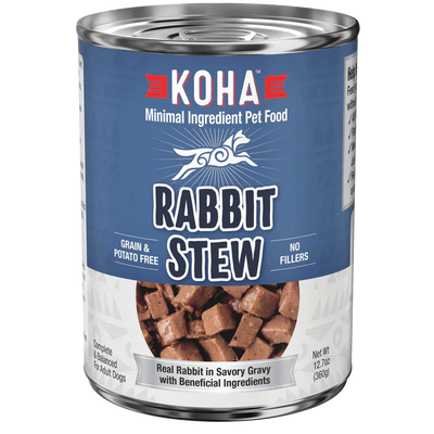 Koha Dog Grain Free Stew Rabbit 12.7oz. (Case of 12)