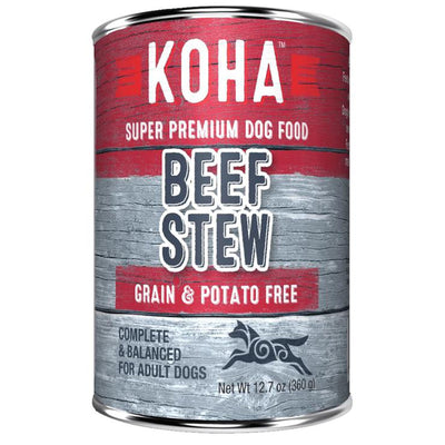 Koha Dog Grain Free Stew Beef 12.7oz. (Case of 12)