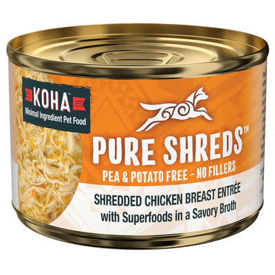 Koha Dog Grain Free Shredded Chicken 5.5oz. (Case of 12)