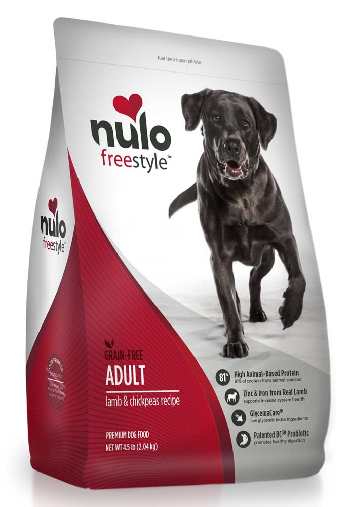 Nulo FreeStyle Grain Free Adult Dry Dog Food Lamb & Chickpeas 1ea/4.5 lb