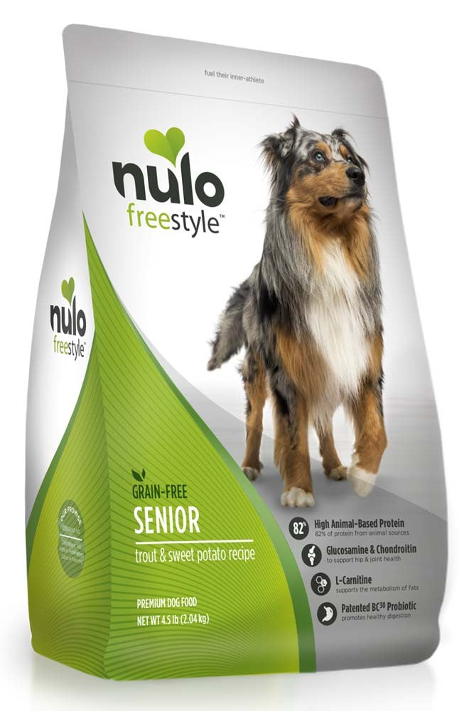 Nulo FreeStyle Grain Free Senior Dry Dog Food Trout 1ea/4.5 lb