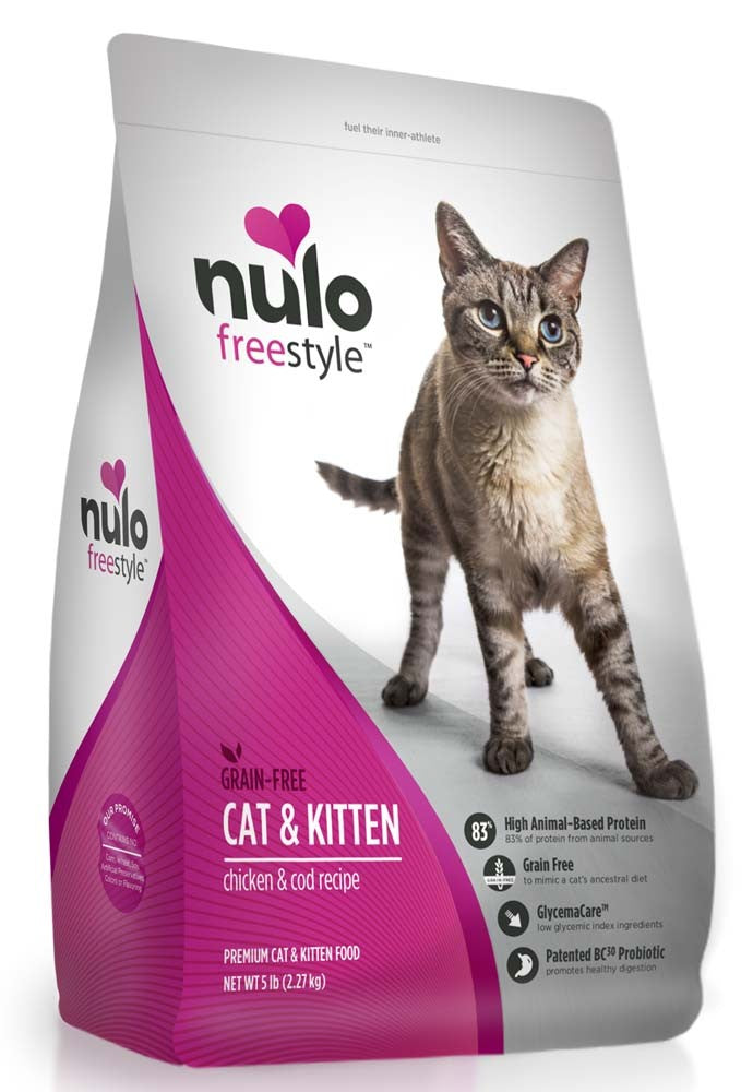 Nulo Freestyle Grain-Free Dry Cat & Kitten Food Chicken & Cod 1ea/5 lb