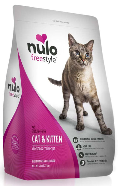 Nulo Freestyle Grain-Free Dry Cat & Kitten Food Chicken & Cod 1ea/12 lb