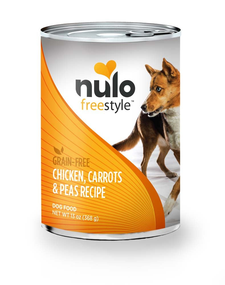 Nulo Freestyle Grain Free Wet Dog Food Chicken, Peas, & Carrots 13oz. (Case of 12)