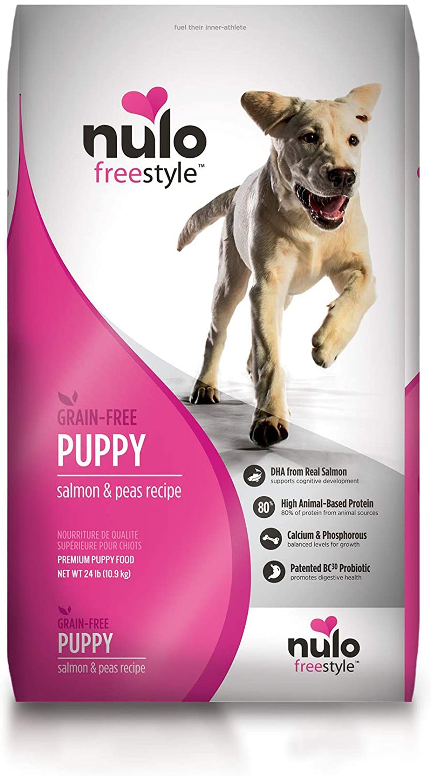 Nulo FreeStyle Puppy Dry Dog Food Salmon & Peas 1ea/24 lb