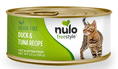 Nulo Freestyle Grain-Free Pate Wet Cat Food Duck & Tuna 24ea/5.5 oz